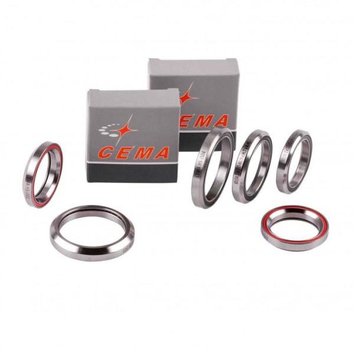 Cema Headset Bearing 46.9x34.1x7 Teraslaakeri ID(mm): 34.1 OD(mm): 46.9 B(mm): 7 Kulma: 45°/45°