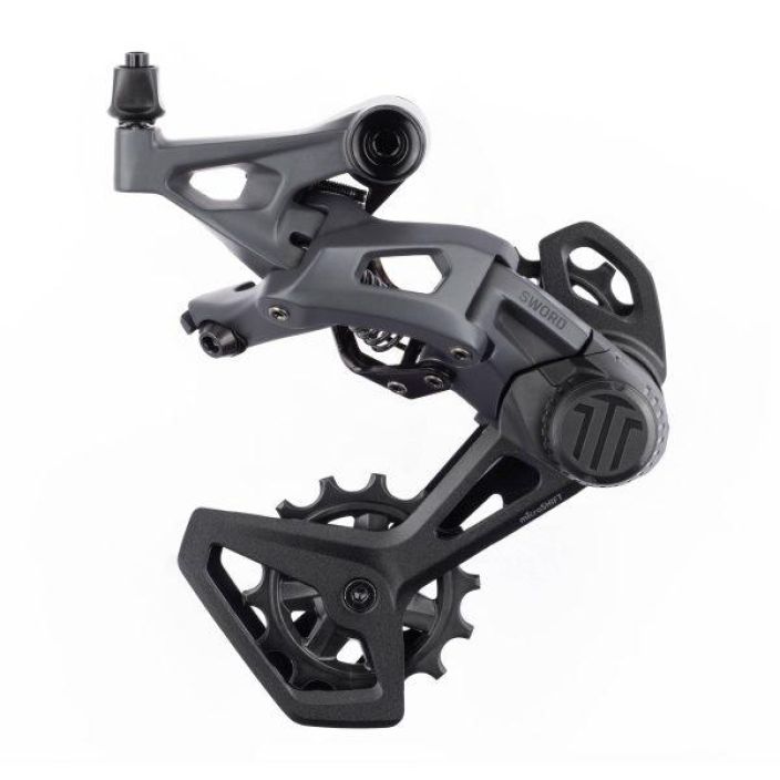 Microshift Sword Rear derailleur medium Cage Sword sarjan takavaihtaja. Suurin rataskoko 48 piikkia.