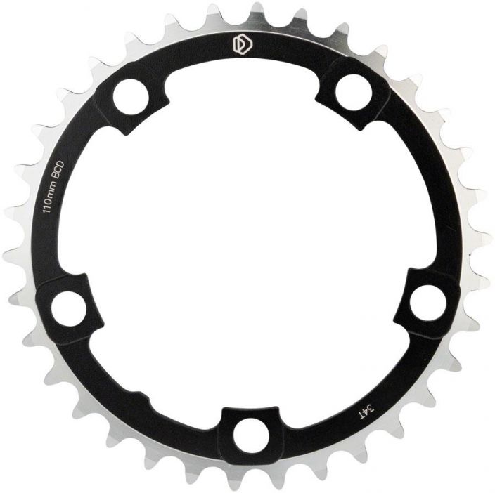 Dimension Multi Speed 36t x 110mm Middle Chainring Eturatas Musta 110mm BCD 5-Bolt 36T
