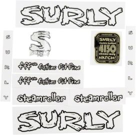 Surly Surly Steamroller Frame Decal Set with Headbadge White