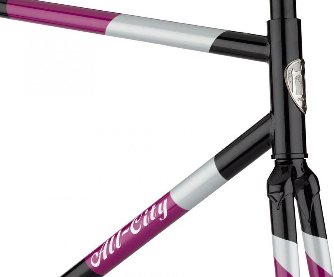 All City Big Block Frameset Midnight Frost Violet Foxcomp