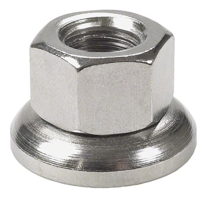 Problem Solvers M9 x 1mm front outer axle nut, rotation washer Etunavan mutteri. M9x1mm Myydaan kappaleittain.