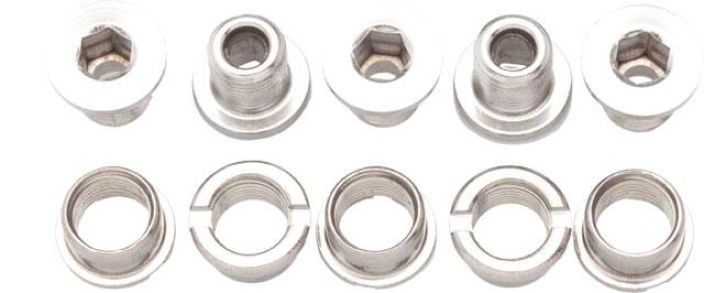 Problem Solvers Rattaanpultit Double 8mm Rosteri Kirkas - 5kpl pussi - Stainless Steel - Kirkas - Pituus 8mm