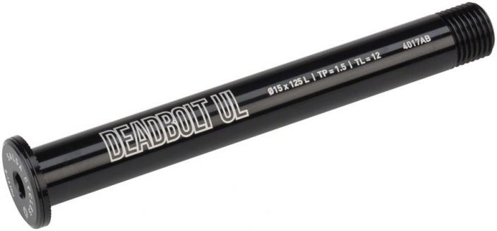 Salsa Deadbolt UL Thru-Axle, 15x125, TP1.5, 12mm Thru-Axle Paksuus 15mm Pituus 135mm Kierre 1,5 kierteen pituus 12mm