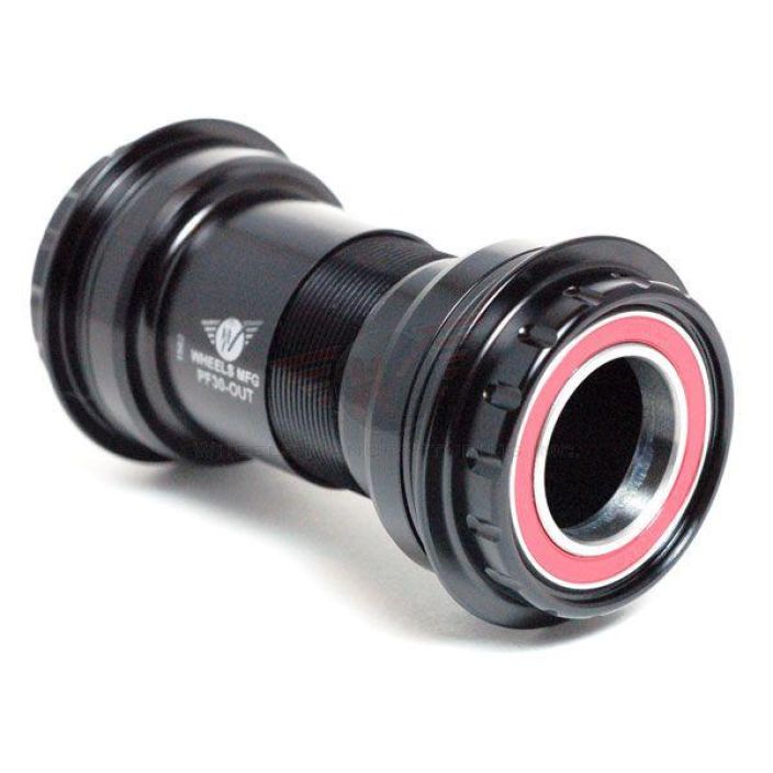 Wheels MFG PF30 Outboard Ceramic Hybrid BB for 24/22mm Cranks (SRAM) - Black PF30-OUT-11. Bearings: Enduro Ceramic Hybrid