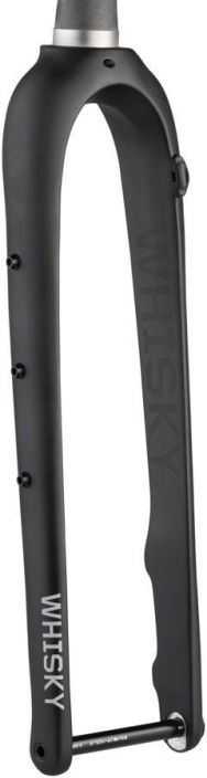 WHISKY No.9 MCX Fork - 12mm Thru Axle, 1.5&quot; Tapered Carbon Steerer, FlatMount Disc, Matte Black
