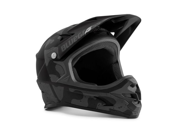 BLUEGRASS Helmet Intox Black Camo Bluegrass Intox Black/Camo FullFcae kypara. XS=52-54cm S=54-56cm M=56-58cm L=58-60cm