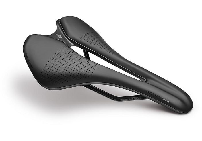 Specialized Romin Evo Comp Gel Saddle 155 Black Kevyt ja matala hyvin avonainen Gel-satula. Cr-Mo -kiskot Leveys 155mm Paino