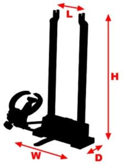 Minoura Truing Stand FT-1 Pro Combo Tukeva ja tarkka rihtauspukki. Viiksi (kiekon keskitystyokalu) seka nippeliavain mukana.