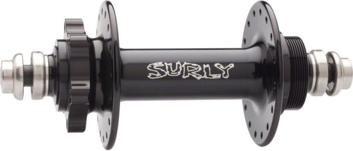 Surly Ultra NEW 1 spDisc 32h R hub 135mm Takanapa 135mm / 10mm akseli 6-pulttilevylle Single speed -rattaalle