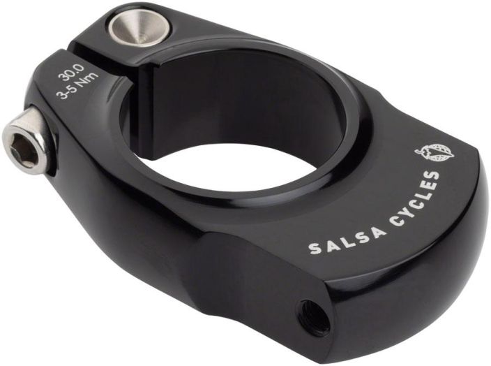 Salsa Rack-Lock Satulatolpankiristin tavaratelinepidikkeella. Musta