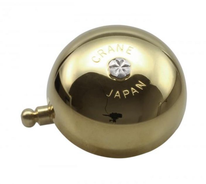 Crane Bell Karen Steel Band Gold Brass Laadukas Japanilainen soittokello hienolla metallisella aanella. Sopii 25.4mm ja