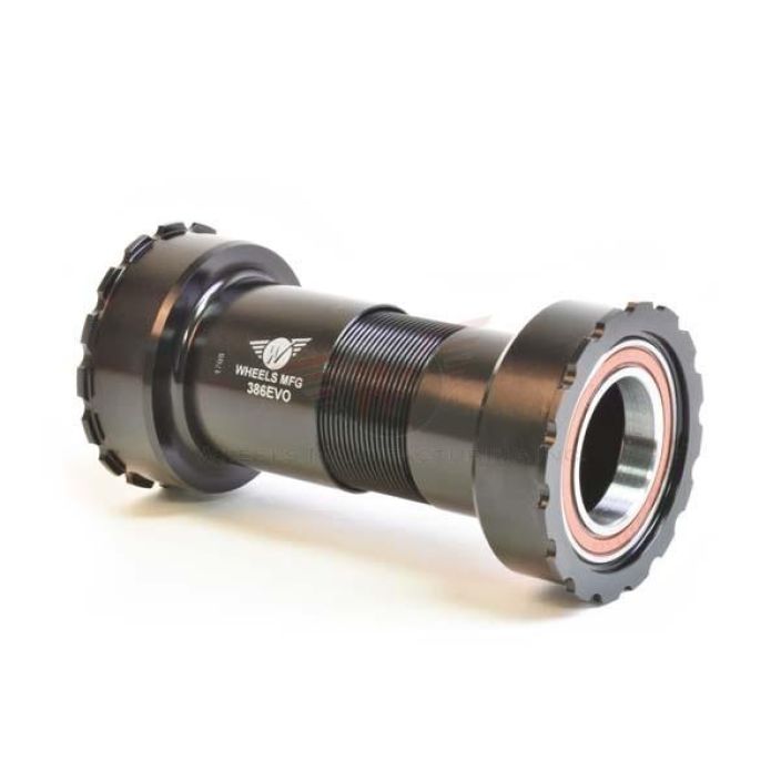Wheels 386EVO Angular Contact BB for 24mm (Shimano) Cranks - Black 386EVOBB-SHIMAC. Threaded BB for 386EVO frames and 24mm