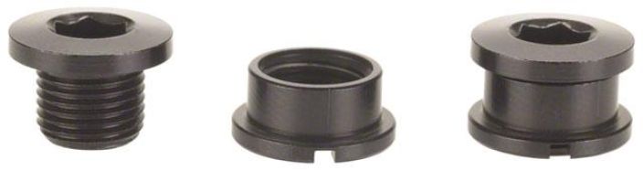 Problem Solvers Rattaanpultit 6mm Alumiini Musta - 5kpl pussi - Alumiini - Musta - Pituus 6mm