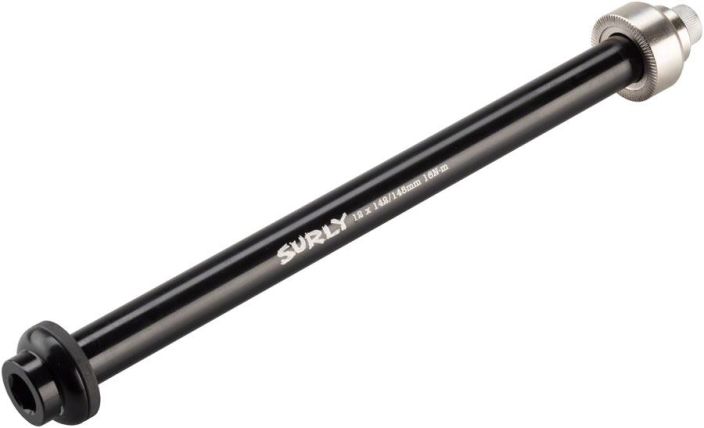 Surly Rear Thru-Axle - 12x142/148 mm, Chromoly, Black Surly Gnot Boost taka-akseli 12x142/148 Sopii: Karate Monkey, Krampus,