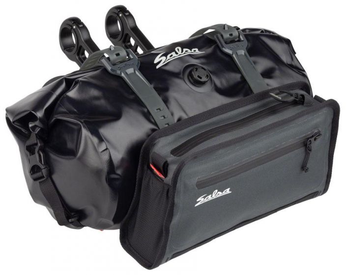Salsa EXP Series Anything Cradle Top-Load Kit Koko setti! Hyvin vedelta suojaava laukkusetti ja teline ohjaintangon eteen.