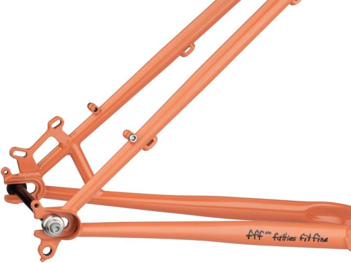 Surly Karate Monkey Frameset - 27.5&quot;, Steel, Peach Salmon Sundae