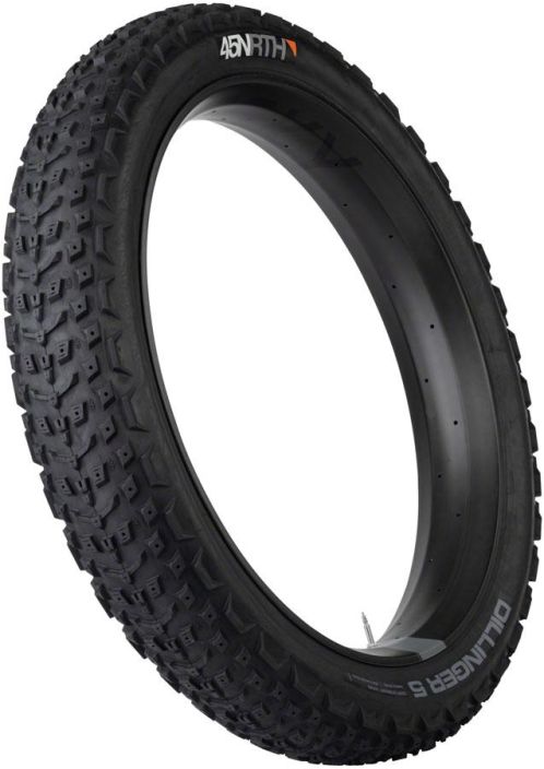 45NRTH Dillinger 5 26x4.6 120 Tpi Fatbike-rengas 26x4.6&quot; 120tpi Taitettava Mahdollista nastoittaa, 258 nastanpaikkaa.