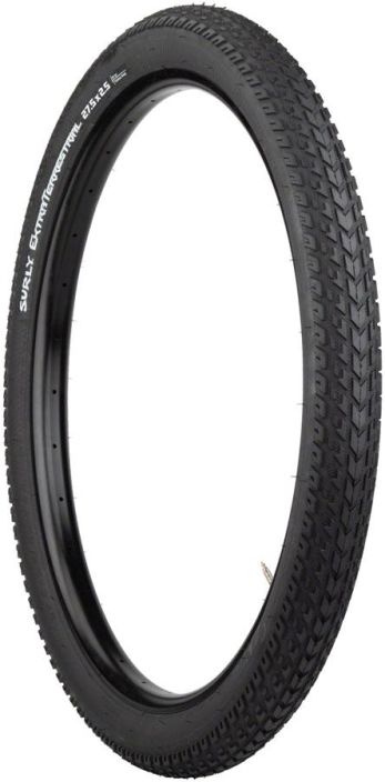 Surly ExtraTerrestrial Tire - 27.5 x 2.5 Tubeless Folding Black Kestava rengas kun et halua huolehtia missa ajat. 27.5 x