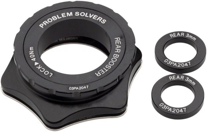Problem Solvers Rear 6mm Booster Kit - Center Lock Hub Adapterisarja jolla saat tehtya ei boost -etukiekosta boost-kiekon.