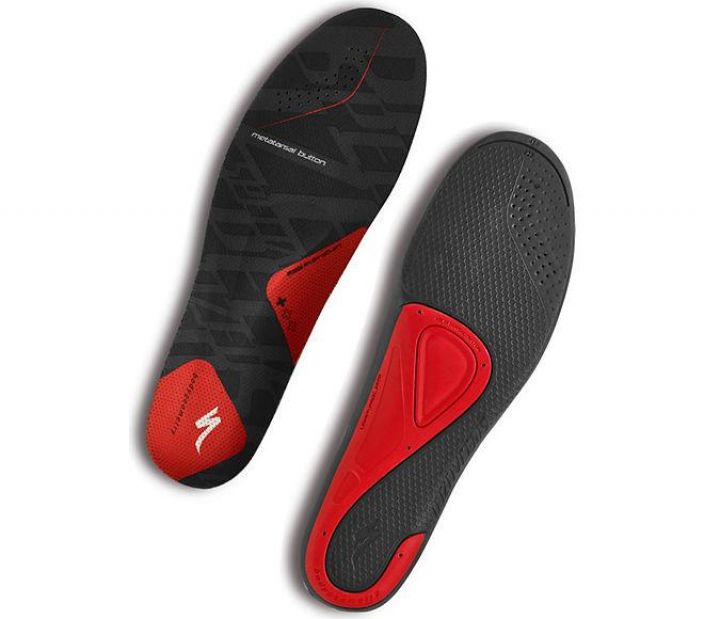 Specialized SL Footbed + Red Specializedin ergonomisesti muotoillut hyvan tuen antavat pohjalliset. Punainen = Matalatuki