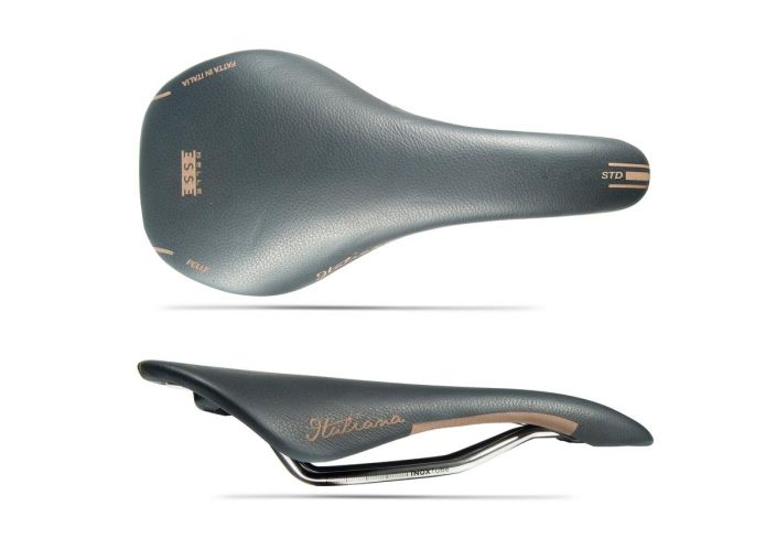 Selle Esse Italiana Inox Aitoa nahkaa, laadukas Italialainen satula Inox-kiskoilla. Kasintehty Paino 210gr Leveys 135mm