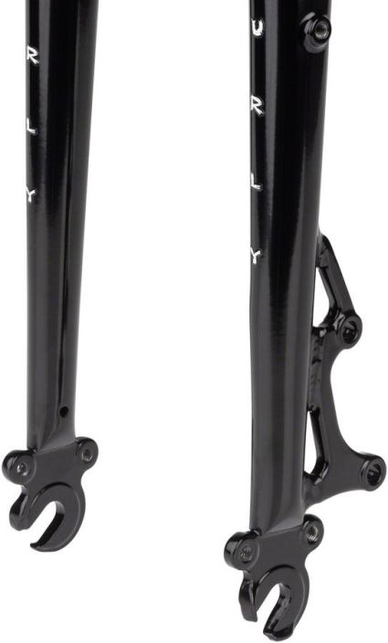 Surly Preamble 650b Fork, 9x100mm, QR, 1-1/8&quot; Straight Steerer, Black Designed to provide just what’s needed and not an