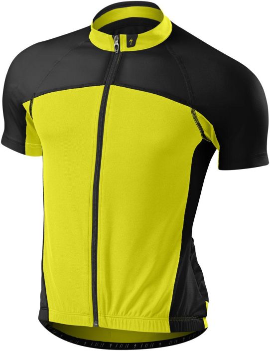 Specialized Rbx Sport Jersey Ss Ion/Blk L Lyhythihainen kevyt hyvin hengittava ajopaita. UV-suojaus 30 Kolme taskua selassa