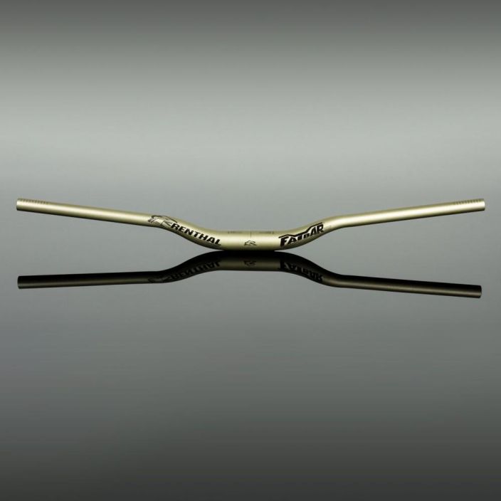 Renthal Fatbar 35 Gold 30mmm Uusi logo, legendaarinen kestavyys. Kullan varinen. Width 800mm Backsweep 7° Upsweep 5° Rise