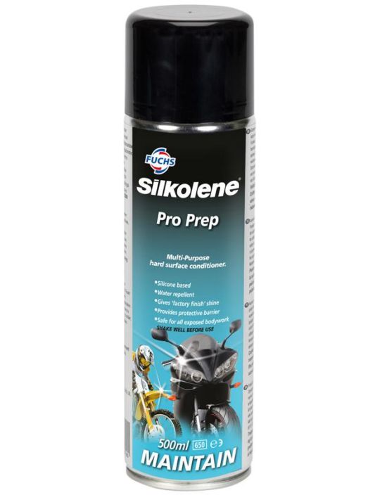 Silkolene Pro Prep Antaa kestavan pinnan vetta ja likaa vastaan. Spray 500ml