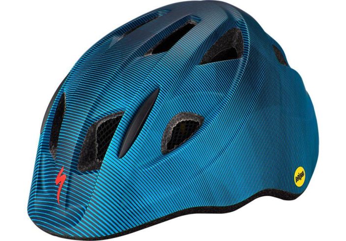 Specialized Mio Mips Cast Blue Hyvin suojaava lasten kypara. Mips-teknologialla Magneettisolki Heijastava kuosi Verkko