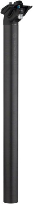 Salsa Guide Carbon Seatpost, 27.2 x 400mm, 18mm Offset, Black The Guide Carbon Seatpost features a highly adjustable