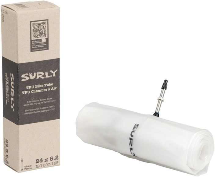 Surly TPU Tube - 24 x 6.2, 48mm The Surly TPU, or Thermoplastic Urethane, tube is a tough, airtight material lighter than