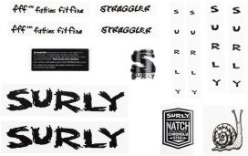 Surly Surly Straggler Decal Set - Black New 