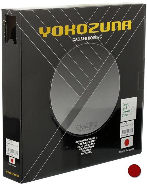 Yokozuna Jarruvaijerinkuori 5mmx30m 30m laatikko Yokozuna jarruvaijerinkuori. Tehdasvoideltu sisalta! Punainen 5mm x 30m