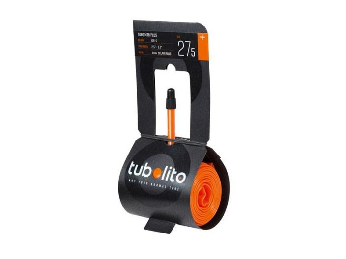 Tubolito Tubo-MTB-Plus 27,5 x 2,50-3,00 Presta 42 mm Erittain kevyt ja pieneen tilaan meneva sisarengas. Koko: 27.5&quot; x