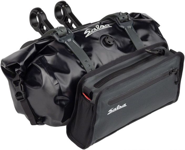 Salsa EXP Series Anything Cradle Side-Load Kit Koko setti! Hyvin vedelta suojaava laukkusetti ja teline ohjaintangon eteen.