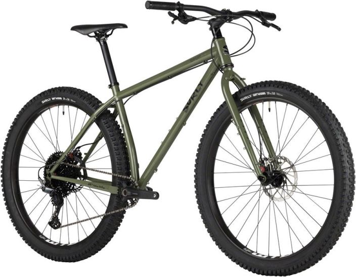 Surly Krampus Bike British Racing Green Surly Krampus -pyora. Suunniteltu 29+ -renkaille. Rungossa nyt kaytossa uudistetut