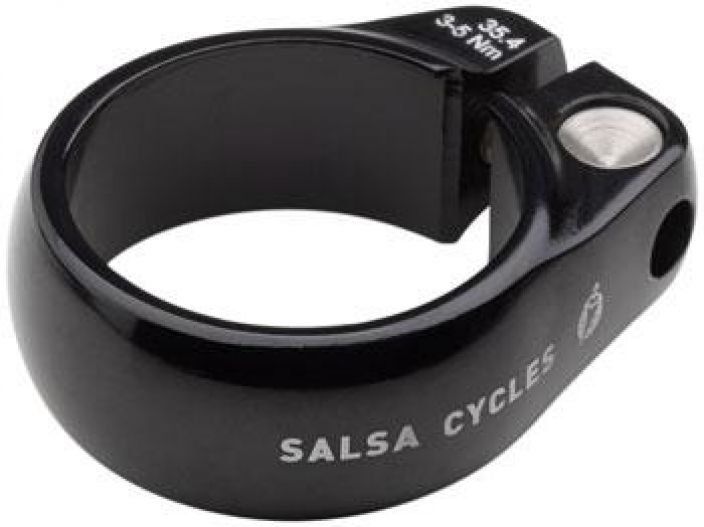 Salsa Lip-Lock 35.4 Musta Hieno ja hyvin toimiva alumiininen satulatolpankiristin. 35.4mm