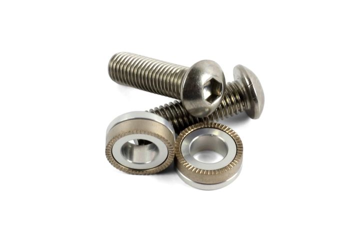 Hope M10 Stainless Steel Bolts/Washers(Pair) Domed Hope M10 teraspultit takanavalle. Bolt-on