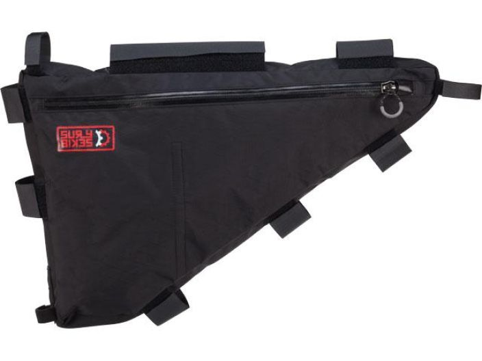 Surly Frame Bag 6 Revelate Designin valmistama runkolaukku Surlyn-pyoriin. Erittain hyvin kosteutta kestava, emme kuitenkaan