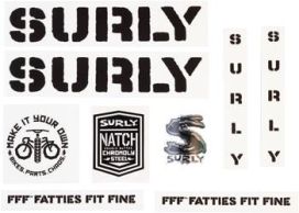 Surly Surly Overspray Decal Set - Black