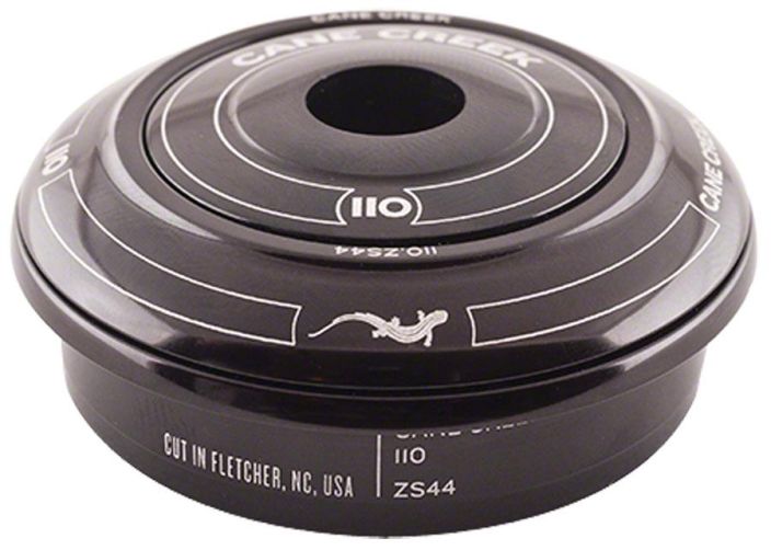 Cane Creek 110 Tapered ZS44 Black Top Ohjainlaakeri Tapered-ohjainlaakerin ylaosa. 110-sarja Takuu 110 vuotta Ylaosa ZS44