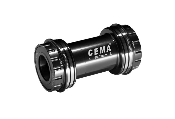 Cema PF30 for Shimano With this PF30 Interlock bottom bracket you can install a Shimano or any other 24 mm crankset in a