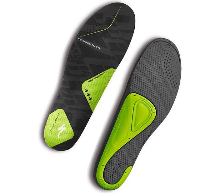 Specialized SL Footbed +++ Green Specializedin ergonomisesti muotoillut hyvan tuen antavat pohjalliset. Vihrea = Korkea tuki
