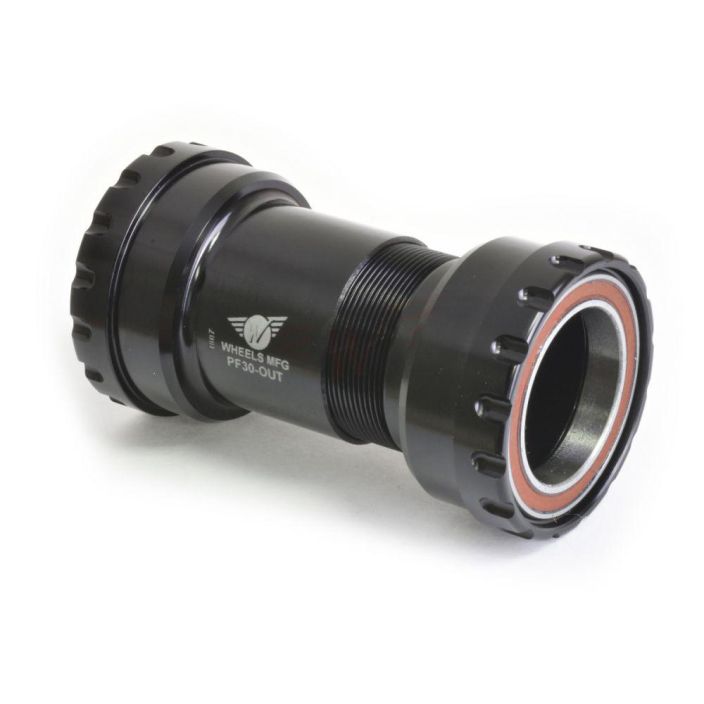 Wheels MFG PF30 Outboard Angular Contact BB for 30mm Cranks PF30-OUT-30MMAC PF30 with outboard bearing BB for use with 30mm