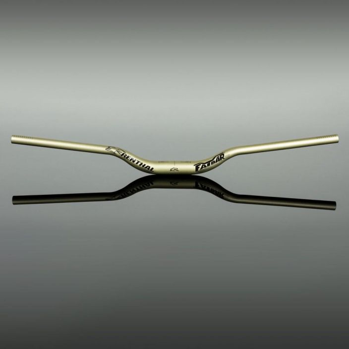 Renthal Fatbar 35 Gold 40mmm Uusi logo, legendaarinen kestavyys. Kullan varinen. Width 800mm Backsweep 7° Upsweep 5° Rise