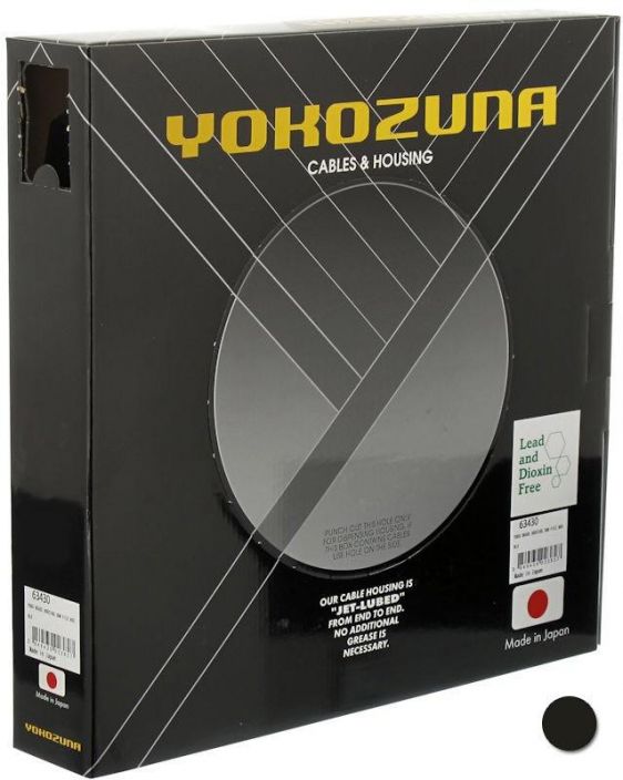 Yokozuna Vaihdevaijerinkuori 4mmx30m 30m laatikko Yokozuna vaihdevaijerinkuori. Tehdasvoideltu sisalta! Musta 4mm x 30m