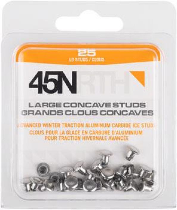 45NRTH Large Concave Carbide Aluminum Studs - 25 Pack