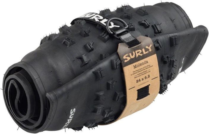 Surly Molenda Tire - 24 x 6.2, Tubeless, Folding, Black, 60 TPI The Surly Molenda tire is made for the Surly Moonlander